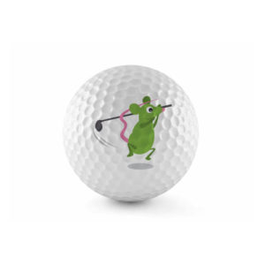 Carton de 3 balles de Golf "Souris Verte"
